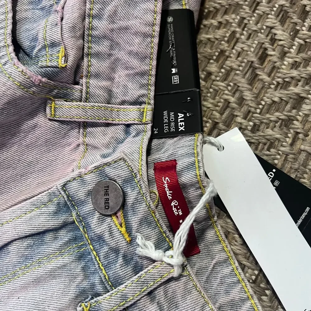 Smoke Rise Alex Mid Rise Wide Leg Curvy fit jean Sz 24